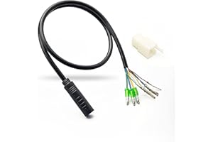 HUDAMZKY Hub Motor Convert Extension Cable 9 Pin Waterproof Connector 36V 48V 52V 250W-1200W Ebike Motor Conversion Line 60cm 130cm 160cm Electric Bike Accessories (60cm Female)