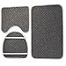 Awakingdemi Toilet Floor Rug 3pcs Ocean Underwater World Anti Slip Toilet Pattern Carpet Bathroom Mat (Starfish)
