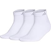 adidas mens Cushioned Low Cut Ankle Socks (3 Pairs) Durable & Comfortable