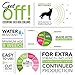 Get Off Natural Flea Collar For Dogs (8 Months) Flea And Tick Prevention - With Essential Oil Plant Extracts - Hypoallergenic One Size Fits All Dog