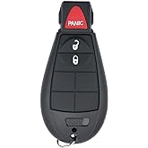 Horande 3 Button Replacement Key Fob Cover fit for Dodge Ram 1500 2500 3500 Truck Keyless Entry Key Fob Shell