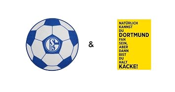Fc Schalke 04 Teppich Fussball Postkarte Dortmund Set