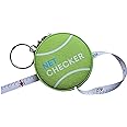 Scoring Right Tennis Net Height Mini Measuring Tape and Keyring, Portable 59 Inch Flexible Measuring Tape for Measuring Tennis Net Height