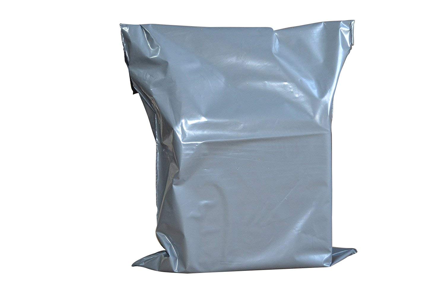 AKAR 12 x 16" inch Strong Grey Poly Mailing Bags Envelopes Bags Large Size Plastic Polythene Packing Packaging Mail Sacks (100)