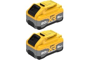 DEWALT 20V MAX XR 8Ah POWERPACK Lithium Ion Battery, 2-Pack