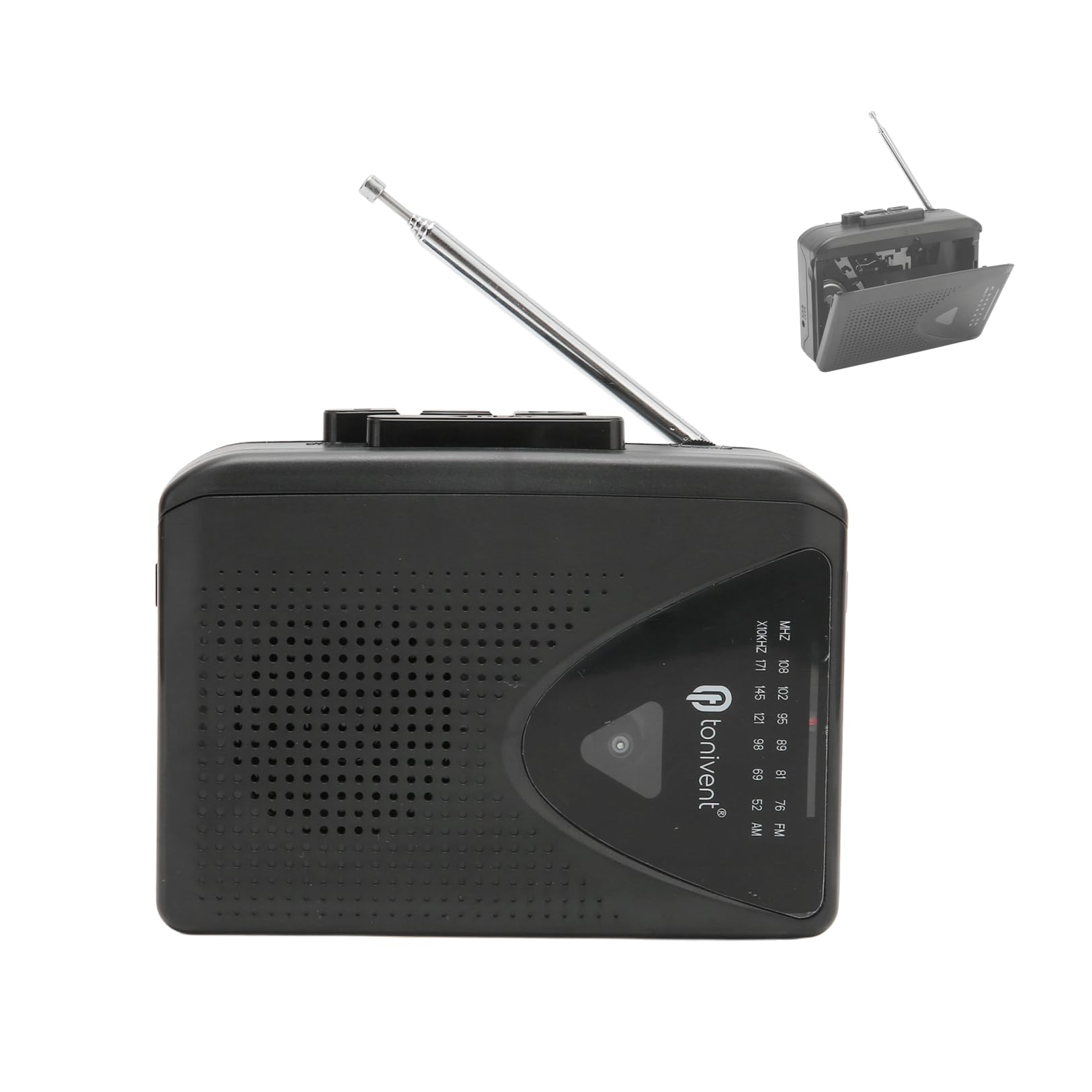 Cassette Player, Portable Cassette Player Recorder AM FM Radio Stereo,Compact Personal Cassette Tape Player/Recorder with External Speaker and 3.5mm Headphone Jack