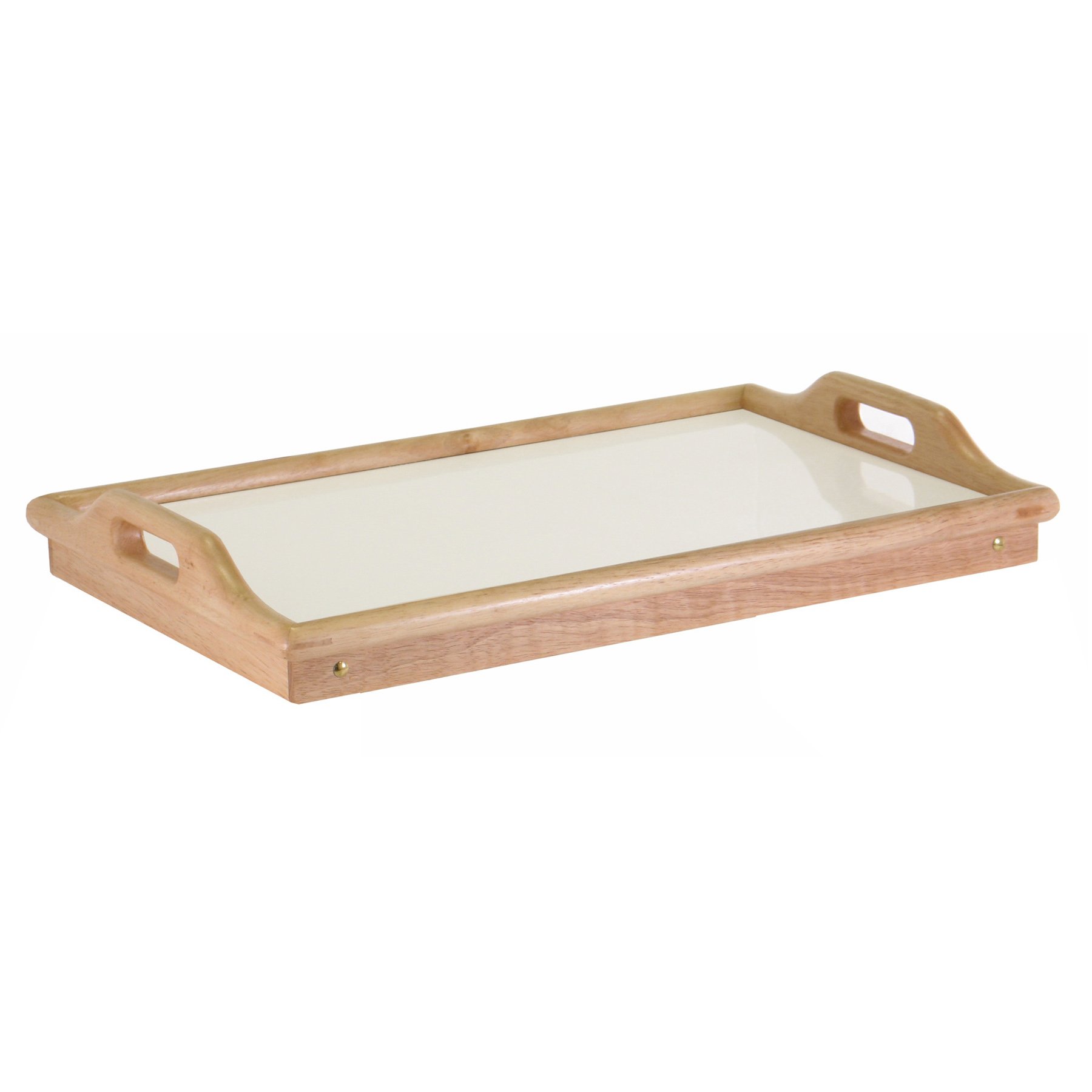 Winsome Wood Sherwood Bed Tray, Natural and white top Buy Online in