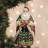 Old World Christmas Irish Father Christmas Glass Blown Ornament for Christmas Tree, Handcrafted Holiday Decoration, Irish Collection