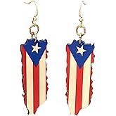Puerto Rican Flag Earrings