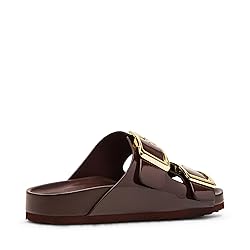 Madden Girl Women's Bodiee Slide Sandal, Dark