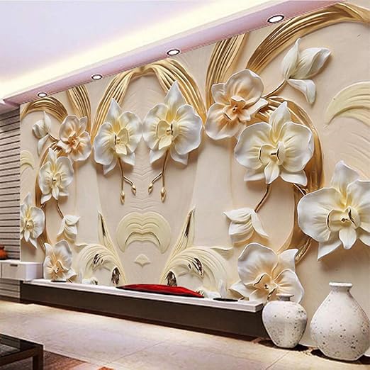 3d Wandbilder Benutzerdefinierte Wandbild Tapete Phalaenopsis Hintergrund Wand Sandstein Wandbild Wohnzimmer Sofa Schlafzimmer Tapete Dekoration Amazon De Baumarkt