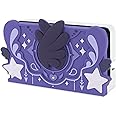 GeekShare Soft Silicone Faceplate Cover for Switch/OLED Charging Dock, Anti-Scratch Dock Cover- Star Wings Series (Purple)