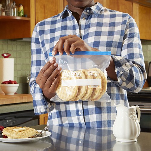 HEFTY SLIDER FREEZER BAGS – QUART, 74 COUNT
