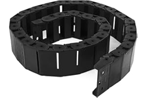 40.55" Black Cable Wire Carrier Drag Chain Nested 18mm x 50mm
