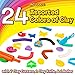 Creative Kids 24 Assorted Clay Kit for Kids - 9 Clay & Dough Tools for Children - Modeling Clay Set with Assorted Clay Colors, 7 Clay Cutters, 1 Clay Knife, 1 Roller & Transparent Travel Storage