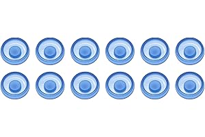 DENTALMALL 12Pcs Locator Replacement Male Retention Inserts Caps (Blue - 1.2Lbs)