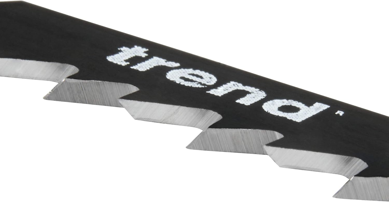 Trend Professional Jigsaw Blades, Pack of 5, 100mm x 4mm, CV Up-Cut, Perfect for Soft Materials Universal T-Shank, JB/T144D, Black - Image 3