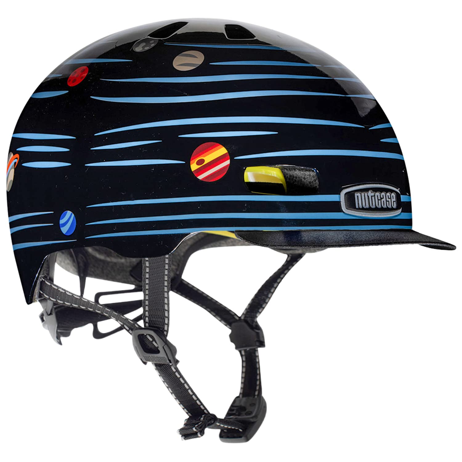 Nutcase Little Nutty-Defy Gravity (Reflective) Unisex Youth Helmet, Multicolour, XS