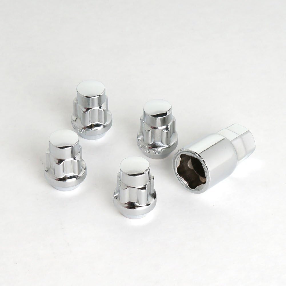 Corvette Wheel Locks (Set) Chrome : 1997-2016 C5, C6, C7, Z06, ZR1, Grand Sport by West Coast Corvette