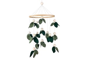 Cute Baby Mobile for Crib - Gender Neutral Mobile for Nursery Decor - Felt Cloth Leaves Mobile Boho Nursery Decor - Crib Mobi