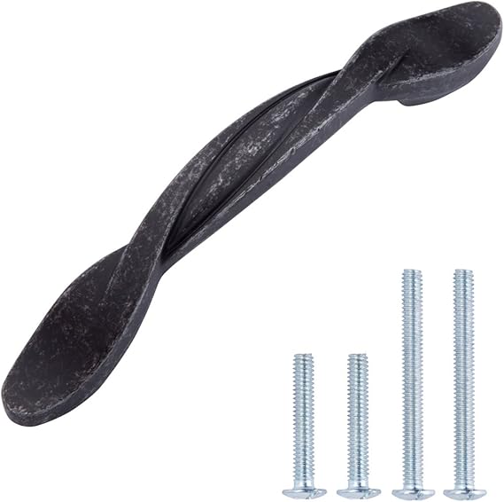 AmazonBasics - Tirador retorcido, para armario, 11,43 cm de longitud