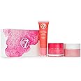 W7 Sweet Dreams Lip Care Trio - 3 Piece Gift Set - Overnight Lip Mask, Lip Balm & Lip Scrub - Strawberry