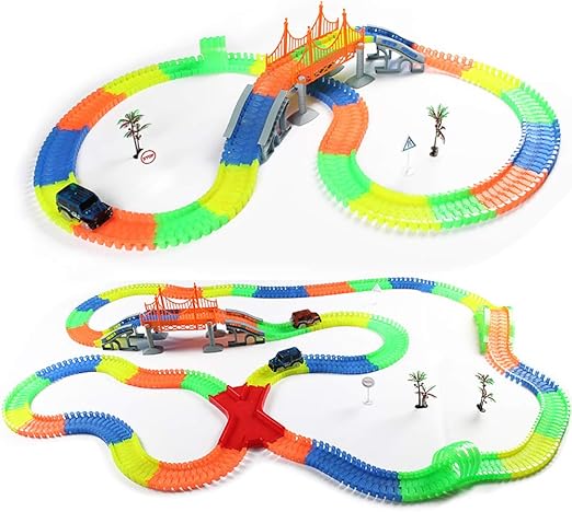 magic glow tracks racing set