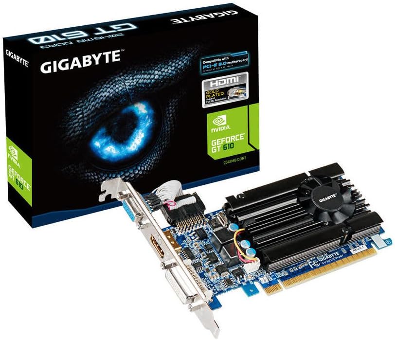 Gigabyte GVN610D32GI nVidia GeForce GT 610 2GB GDDR3 VGA/DVI/HDMI Low Profile PCIExpress