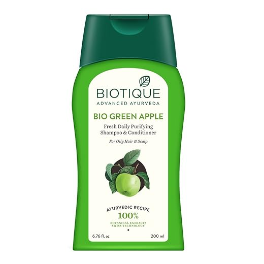 Biotique Bio Green Apple Fresh Shampoo And Conditioner, 200ml