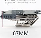 Thermalright AXP120-X67 Low Profile CPU Cooler 67mm 6 Pipes 120mm Fan AM4 AM5 view 5