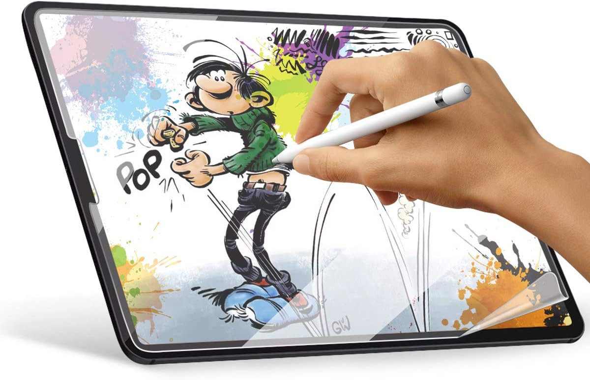 Paperlike iPad Pro 11 Screen Protector (2018/2019), iPad Pro 11" Matte PET Film for Paperlike Drawing&Writing, Fits Apple Pencil & Face ID, Anti-Glare& Anti-Slip, Bulbble-free,Japan Imported- 1 Piece