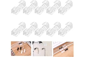 Dan&Dre 40Pcs Finisher Wire Clamps Self Adhesive Cable Organizer Cord Holder Wire Organizer Cable Clips for Car Office and Ho