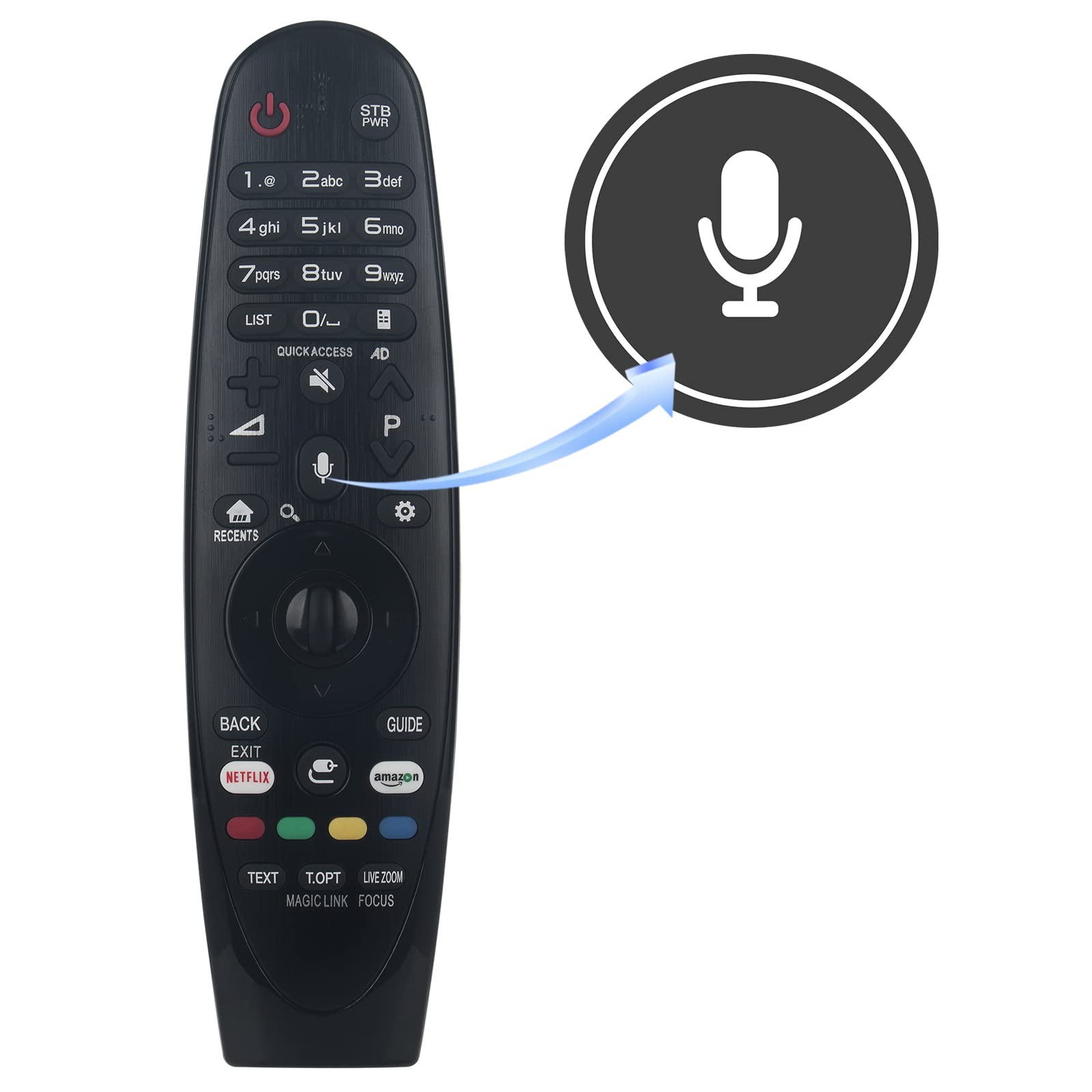 AN-MR650A Remote Replace for LG 55UJ7700 60SJ8000 65SJ800A 65SJ850A 70UJ6570 OLED65B7 OLED55C7P OLED65E7P 60SJ8500 55SJ800A 65SM8670PUA 75UJ6450UD 60SJ800A 65SJ8000 OLED65B7AUA 43UJ6500-UB 55SM8670PUA