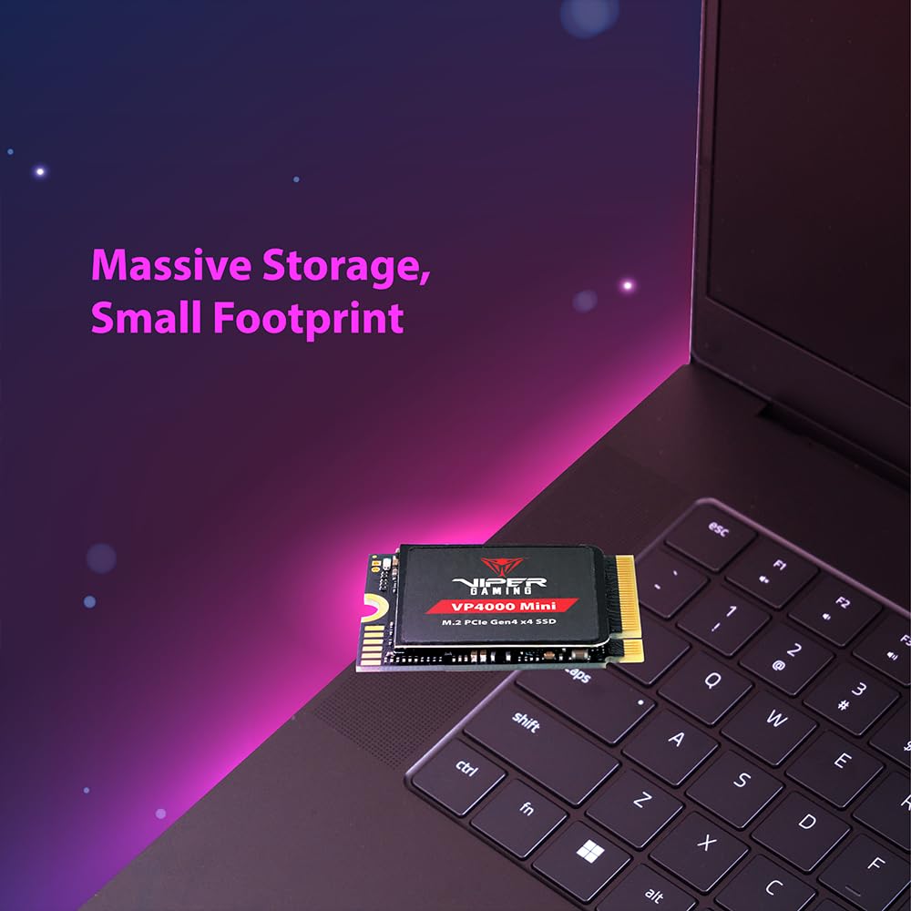 Patriot Memory Viper VP4000 Mini 500GB M.2 2230 PCIe Gen4 x4 SSD - Solid State Drive - VP4000M500GM23