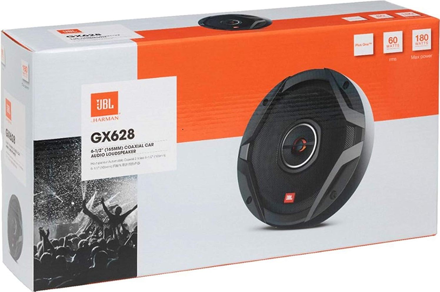 JBL GX628 GX Series 6.5 180W Peak Power 2Way Coaxial Car Loudspeakers