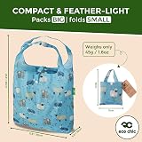 ECO CHIC Eco Chic Lightweight Foldable Reusable Bag 12L 15kg Sheep Blue view 4