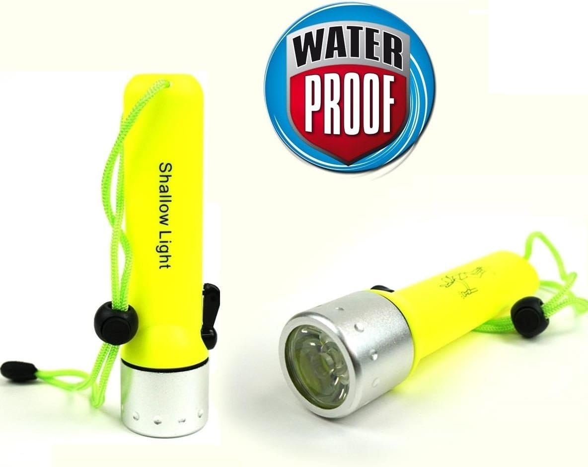 Buceo Linterna acuatica Buceo LED Sumergible Montaña Acampada Camping