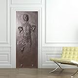 UVQUGONX Han Solo Carbonite Door Decal Mural 30.3"x78.7" Vinyl Wall Sticker view 3