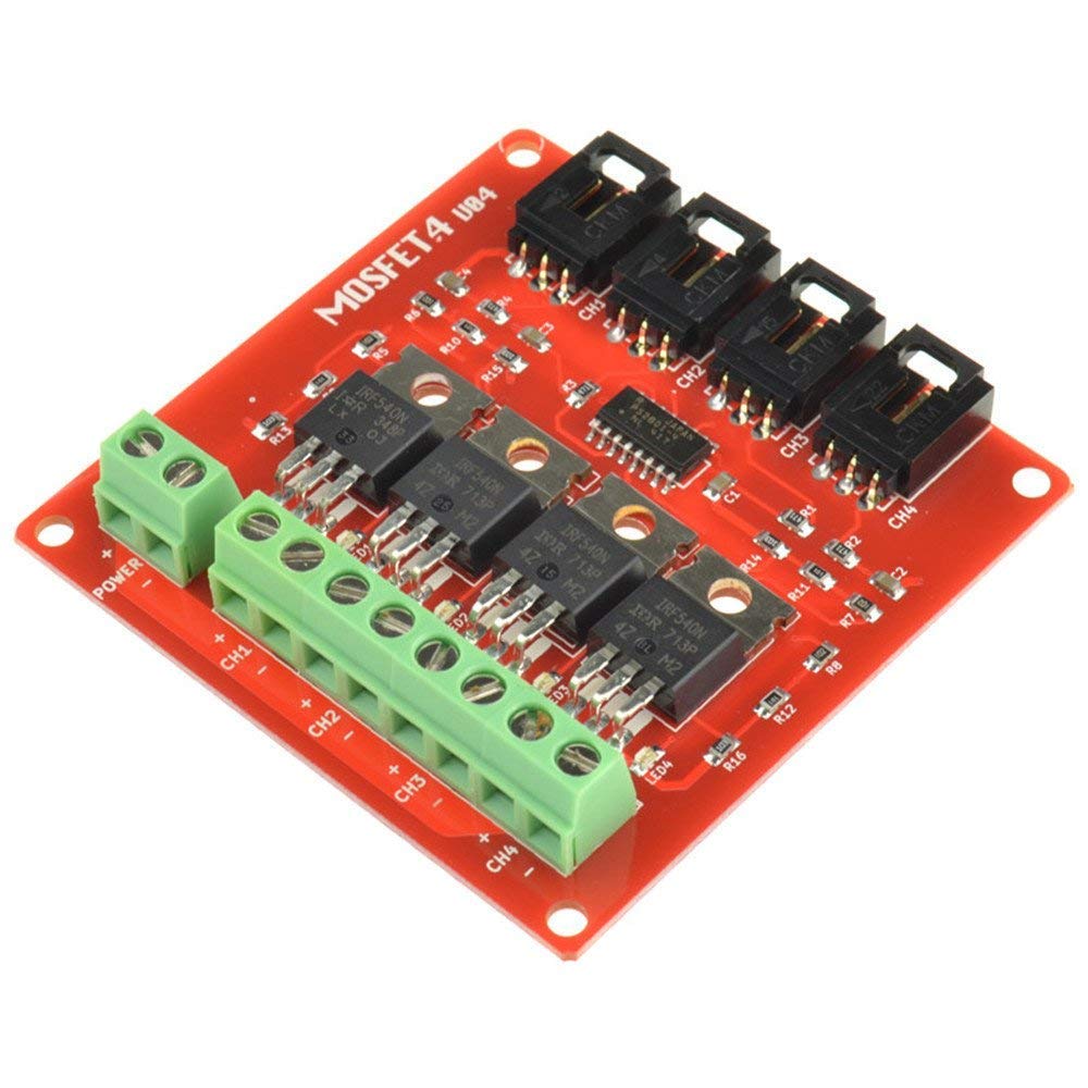 DollaTek 4 Channels 4 Route MOSFET Button IRF540 V2.0 for Arduino