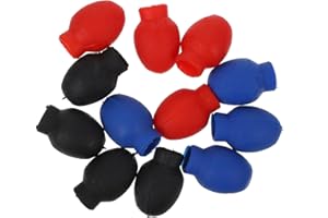 HAWILLOSCH 6 Pairs High Elastic Rubber Drumstick Tips Drum Dampener Covers Non-slip Mute Practice Accessories