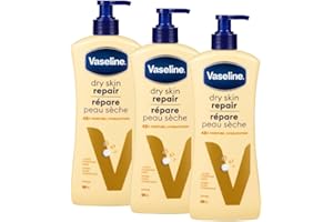 Vaseline Dry Skin Repair Body Lotion 48h Moisture, 3 x 600 mL