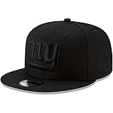 New Era NFL 9FIFTY Black On Black Adjustable Snapback Hat Cap One Size Fits All