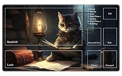 EDGFRTOIO Playmat with Zones for MTG Card Game