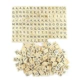 Goodlucky 300 Pcs Wooden Scrabble Letters Replacement Scrabble Tiles Wooden Letters