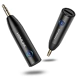HVMLAK Bluetooth 5.3 Car Aux Adapter with Enhanced