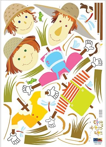 Easy Instant Decoration Wall Sticker Decal - Scarecrow Meeting