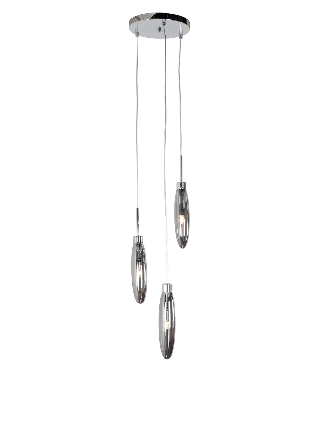 Varaluz Capsule 3 Light Ceiling Lighting Chrome With Recycled
