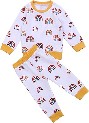 rainbow pajamas baby