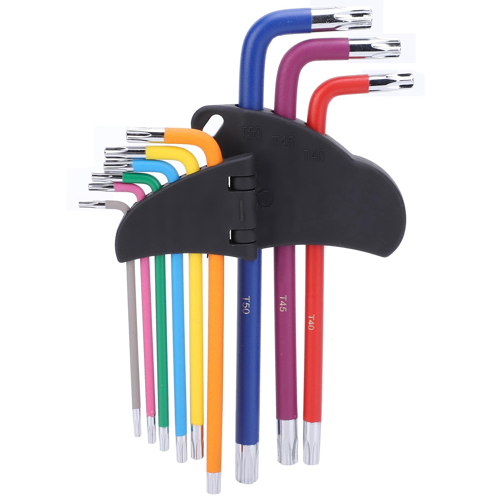 Allen Wrench Set 9PCS Star Shaped Hex Socket Wrench Set Multicolor Hex Key with Hex End + Short Arm Spanner Repair Accessory