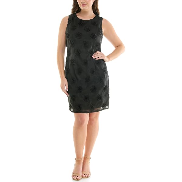 Amazon.com: Nicole Miller Women's Cap Sleeved Mock Neck Sequin Trim Little  Black Dress, Very Black, 4 : Clothing, Shoes & Jewelry